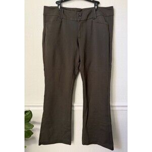 Torrid Forrest Green Career Work Pants Double Button High Waist Size 20R